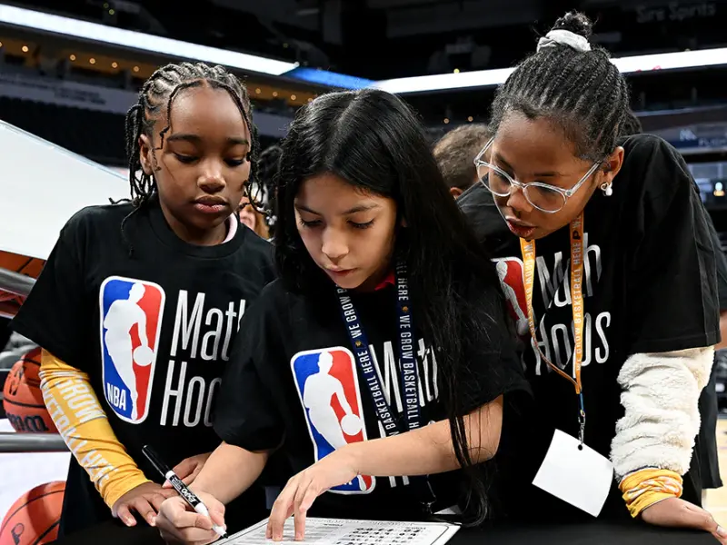 The Pacers Foundation and Lilly Foundation Tip Off Summer NBA Math Hoops Program with The City League and Non-Profit Partners