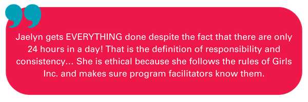 Nomination Quote for Jaelyn Powell