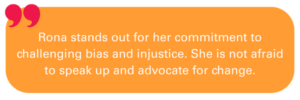 Nomination Quote for Rona Taylor